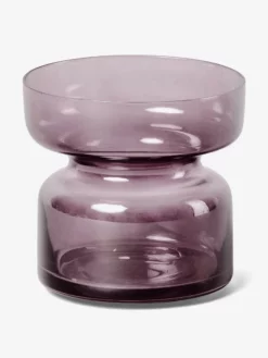 AERYLT01 Aery Copenhagen Glass Tea Light Holder - Amethyst