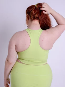 EASEDK01 New In Girlfriend Collective Paloma Bra - Key Lime