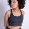 EASEDK01 Girlfriend Collective Rib Paloma Bra - Black New In