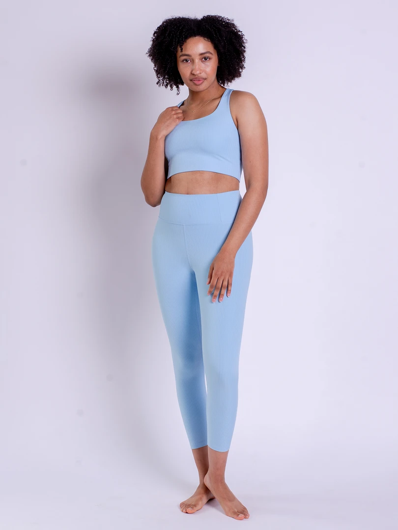 EASEDK01 Girlfriend Collective Rib Paloma Bra - Bluebell 6 EASEDK01 Girlfriend Collective Rib Paloma Bra - Bluebell