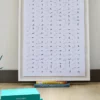 YOGARU01 Yogaru 108 Asana Yoga Sequencing A2 Poster Yoga & Meditation GIfts