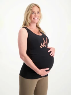 URBANG01 Miracle In The Making Joy Maternity Tank - Urban Black
