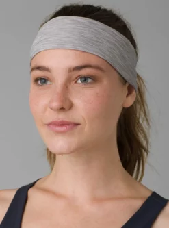 ALPINE01 PrAna Essential Headband - Heather Grey