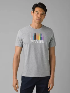 ALPINE01 New In PrAna Pride Mountain Tee - Heather Grey
