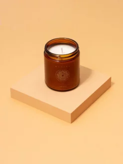 THEECL01 Yoga & Meditation GIfts Maegen 7oz Journey Mantra Soy Candle - Aromatic Woods