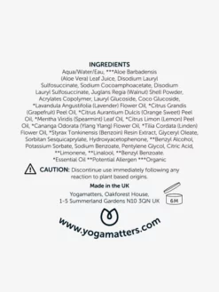 JOINBR01 Yogamatters Restore Energy Organic Body Scrub - Lavender + Citrus 250ml