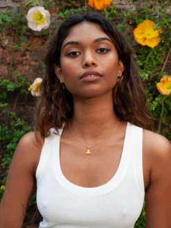 GODDES01 Goddess Charms Sacred Serpent Pendant Necklace - Gold