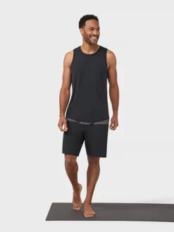 MANDUK01 Manduka Lunge Lined Short - Black Colourblock Clothing 9 MANDUK01 Manduka Lunge Lined Short - Black Colourblock Clothing