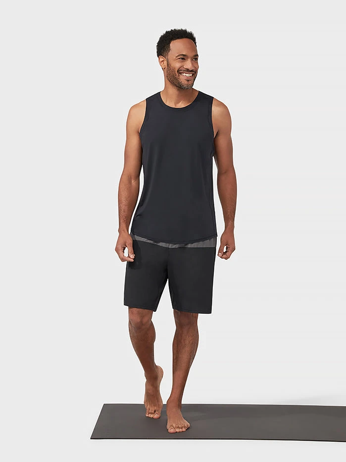 MANDUK01 Manduka Lunge Lined Short - Black Colourblock Clothing 6 MANDUK01 Manduka Lunge Lined Short - Black Colourblock Clothing
