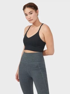MANDUK01 Manduka Essence Darted Bra - Black Sale