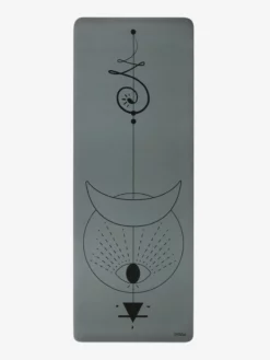 OHMAT01 OHMat Strong Grip Yoga Mat - Wisdom - Dark Grey