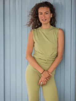 URBANG01 Urban Goddess Lakshmi Crop Top - Sage