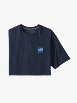 PATAGO01 Patagonia Alpine Icon Regenerative Organic Cotton T-Shirt - Navy Clothing 7 PATAGO01 Patagonia Alpine Icon Regenerative Organic Cotton T-Shirt - Navy Clothing
