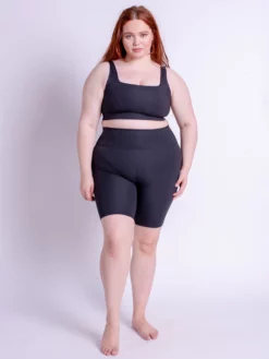 EASEDK01 Girlfriend Collective Compressive Rib Bike Short - Black New In