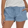 PATAGO01 Patagonia Island Hemp Shorts - Light Plume Grey Stripe 1 PATAGO01 Patagonia Island Hemp Shorts - Light Plume Grey Stripe