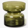 AERYLT01 Aery Copenhagen Glass Tea Light Holder - Jade