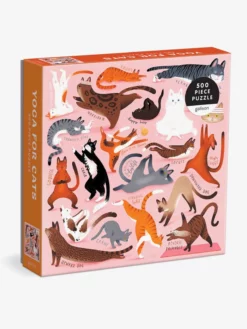 MACMIL03 Yoga For Cats Puzzle Stationery & Journals