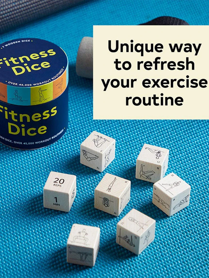 ABRAMC01 Fitness Dice Books 4 ABRAMC01 Fitness Dice Books