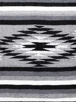 WESTPA01 West Path Aztec Diamond Yoga Blanket - Midnight Grey Equipment & Accessories