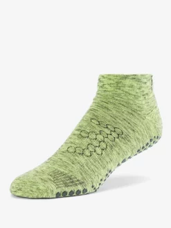 YOGAMA02 Base 33 Low Rise Grip Socks - Electric