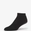 YOGAMA02 Base 33 Low Rise Grip Socks - Black Clothing