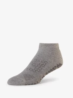 YOGAMA02 Base 33 Low Rise Grip Socks - Grey