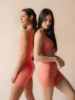 EASEDK01 Clothing Girlfriend Collective High-Rise Run Shorts - Primrose 10 EASEDK01 Clothing Girlfriend Collective High-Rise Run Shorts - Primrose