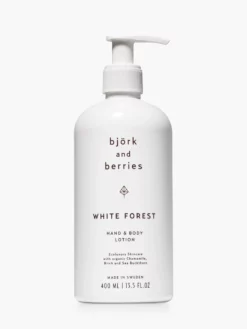 AANDBS01 Beauty & Home Gifts Bjork & Berries Hand & Body Lotion - White Forest