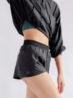 EASEDK01 Girlfriend Collective Trail Short - Black Clothing 8 EASEDK01 Girlfriend Collective Trail Short - Black Clothing