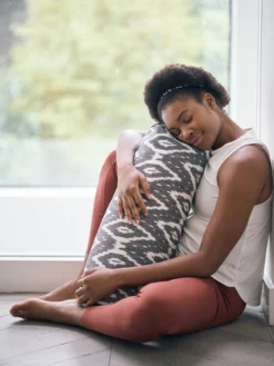 LOYALE01 Yoga Bolsters And Cushions Yogamatters Ikat Buckwheat Bolster