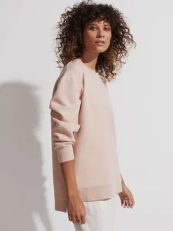 VARLEY01 Varley Charter Sweat - Rose Dust Clothing