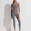 VARLEY01 Varley Let's Move High Rise Leggings - Petrol Motion Speckle Clothing 1 VARLEY01 Varley Let's Move High Rise Leggings - Petrol Motion Speckle Clothing