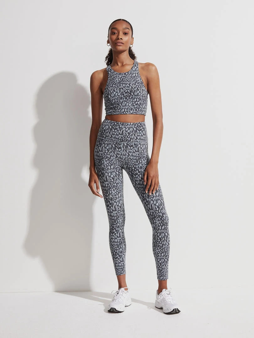 VARLEY01 Varley Let's Move High Rise Leggings - Petrol Motion Speckle Clothing 3 VARLEY01 Varley Let's Move High Rise Leggings - Petrol Motion Speckle Clothing