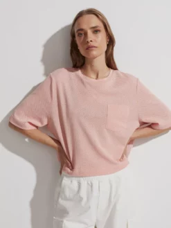 VARLEY01 Varley Bexley T-Shirt - Coral Cloud New In