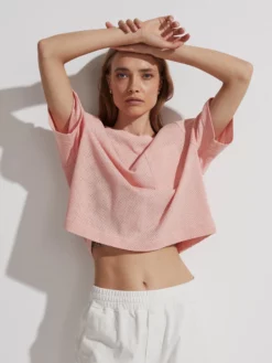 VARLEY01 Varley Bexley T-Shirt - Coral Cloud New In