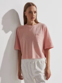 VARLEY01 Varley Bexley T-Shirt - Coral Cloud New In