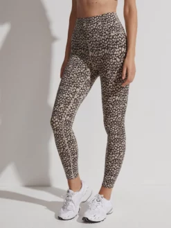 VARLEY01 Varley Let's Move High Rise Leggings - Tan Motion Spots 11 VARLEY01 Varley Let's Move High Rise Leggings - Tan Motion Spots