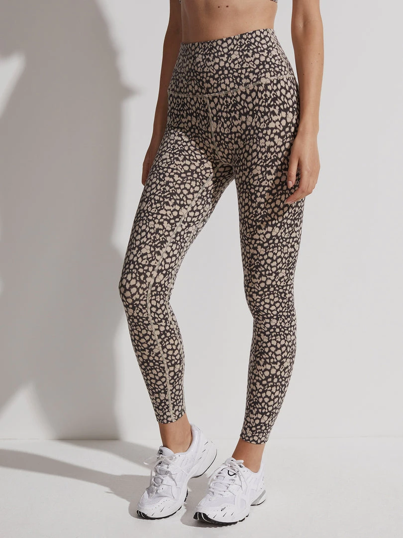 VARLEY01 Varley Let's Move High Rise Leggings - Tan Motion Spots 6 VARLEY01 Varley Let's Move High Rise Leggings - Tan Motion Spots
