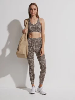VARLEY01 Varley Let's Move High Rise Leggings - Tan Motion Spots 13 VARLEY01 Varley Let's Move High Rise Leggings - Tan Motion Spots