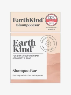 EARTHK01 EarthKind Bergamot & Sage Shampoo Bar For Dry & Coloured Hair Ethical & Eco-Friendly Gifts