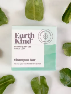 EARTHK01 Ethical & Eco-Friendly Gifts EarthKind Citrus Leaf Shampoo Bar For Frequent Use