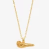 GODDES01 With Love... Goddess Charms Freedom Bird Pendant Necklace - Gold