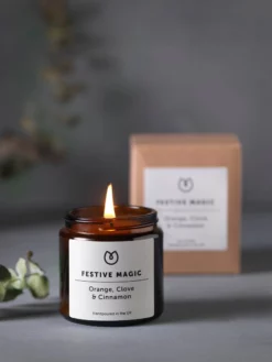 JOINBR01 Beauty & Home Gifts Yogamatters Festive Magic Soy Wax Candle - Orange, Cinnamon & Clove