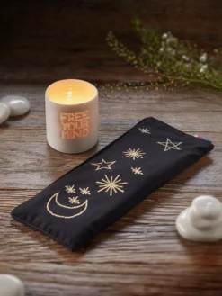 LUNALI01 Wellbeing & Lifestyle Yogamatters Handmade Porcelain Tea Light Holder - Free Your Mind