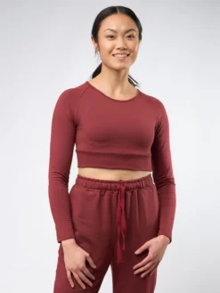 SINEAD01 Gossypium Leap Long Sleeve Crop Top Clothing 15 SINEAD01 Gossypium Leap Long Sleeve Crop Top Clothing