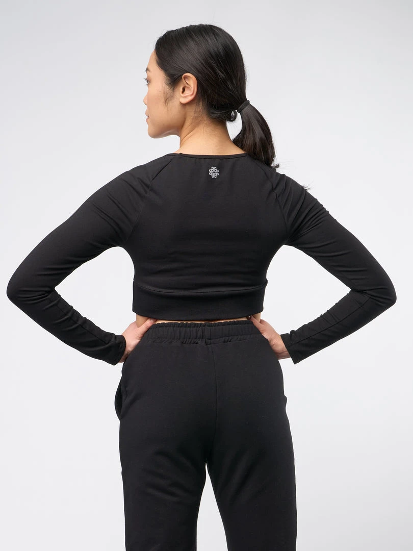 SINEAD01 Gossypium Leap Long Sleeve Crop Top Clothing 10 SINEAD01 Gossypium Leap Long Sleeve Crop Top Clothing