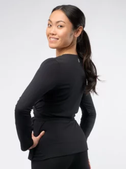 SINEAD01 Gossypium Harmony Wrap Top