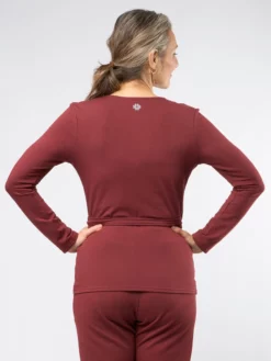 SINEAD01 Gossypium Harmony Wrap Top