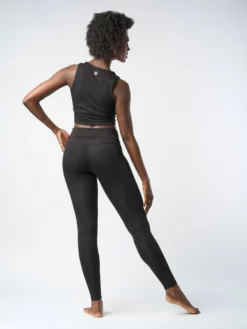 FINEKN03 Gossypium Fold Yoga Leggings Clothing