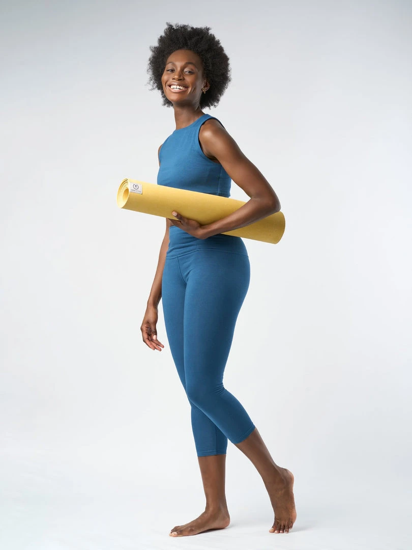 FINEKN03 Gossypium Rhythm Yoga Capri 11 FINEKN03 Gossypium Rhythm Yoga Capri